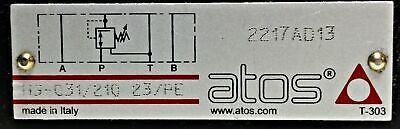 Atos HG-031/210 23/PE Pressure Relief Valve