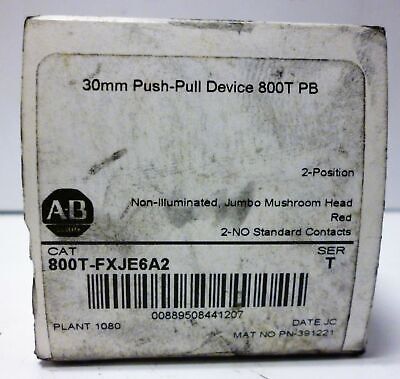 Allen-Bradley 800T-FXJE6A2 Push/Pull Emergancy Stop / E-Stop Button