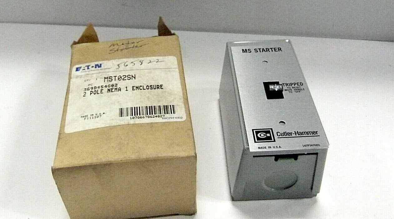 Eaton 2 Pole Motor Starter MST02SN