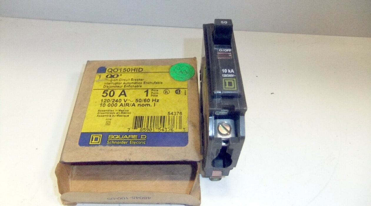 Square D Mini Circuit Breaker 120/240 50A QO150HID