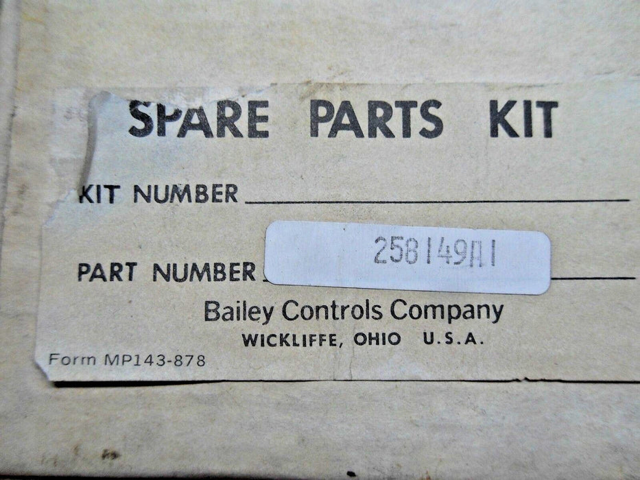 Bailey Controls 258149A1 Spare Parts Kit for Bailey Positioner