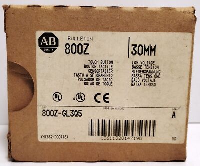 Allen-Bradley 800Z-GL3Q5 10-40VDC/20-30VAC Tap/Touch Button