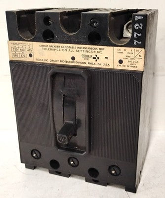 Gould ITE EF3-H050 50 A 600 V 3 P Circuit Breaker