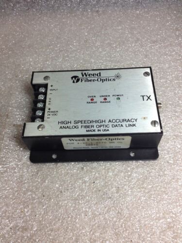 Weed Fiber-Optics 20876 High Speed/Accuracy Analog Fiber Optic Data Link