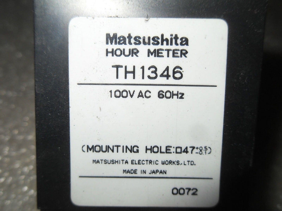 Matsushita TH1346 100VAC 60HZ Hour Meter