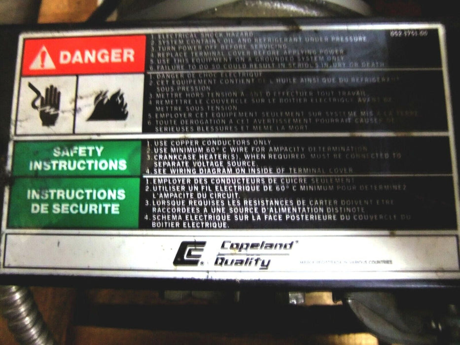 Copeland Condensing Unit C7AB-0200-TAC-001 EAV1-0200-TAC1