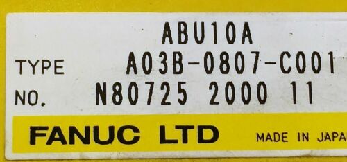 Fanuc A03B-0807-C001 Base Unit