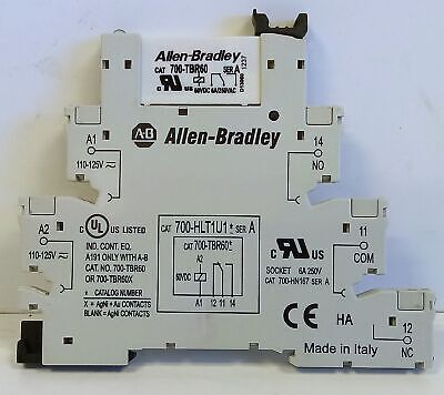 Allen-Bradley 700-HLT1U1 Ser A Terminal Block Relay w/ Surge Suppression
