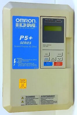 Omron CIMR-P5U47P5 P%+ Series 380-460 V AC 21 A 15 HP 3 Phase Frequency Drive