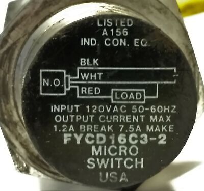 MICRO SWITCH / Honeywell FYCD16C3-2 Proximity Sensor