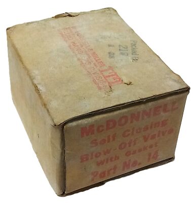McDonnell ITT 14 Self-Closing Blow-Off Valve w/ Gasket