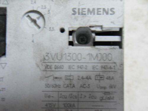 1 Siemens 3VU1300-1MJ00 CIRCUIT BREAKER