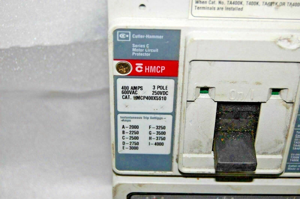 Cutler-Hammer HMCP400X5S10 Circuit Breaker Protector