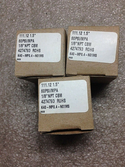 3 SMC K40-Mp0.4-N01Ms Gauges