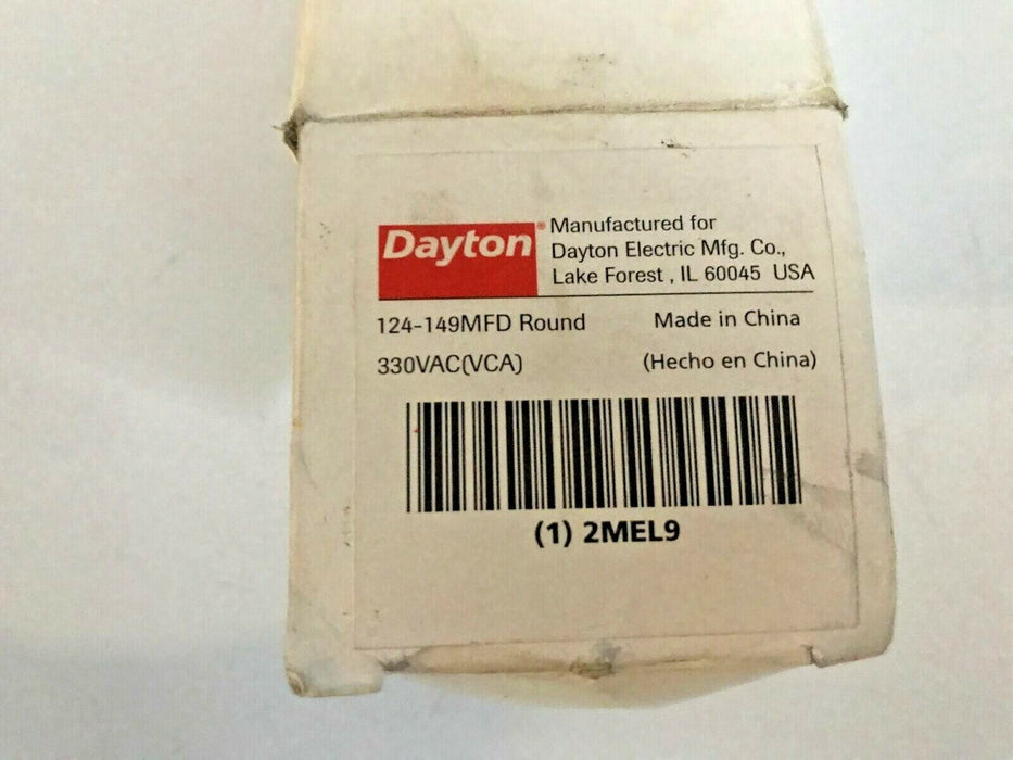 Dayton Capacitor 124-149MFD