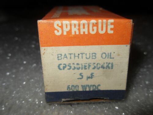 Sprague Cp53B1Ef504K1 Bathtub Oil Capacitor