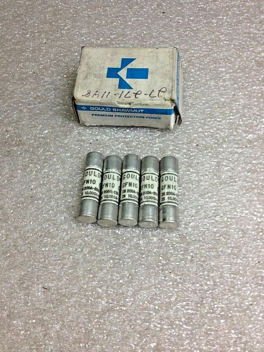 5 Gould Shawmut GFN10 Fuses