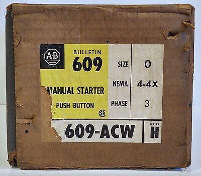GE 609-ACW Size 0 NEMA 4-4X 3-Phase Manual Starter