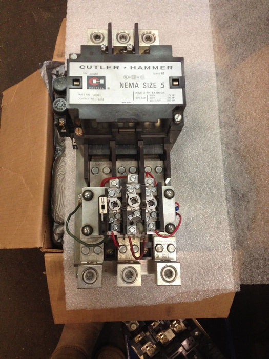 Cutler-Hammer A10GNO 200-575 V 270 A NEMA SIZE 5 200 HP Starter