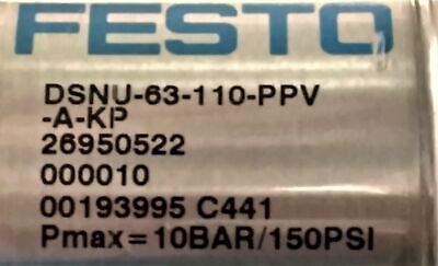 Festo DSNU-63-110-PPV-A-KP Pneumatic Cylinder