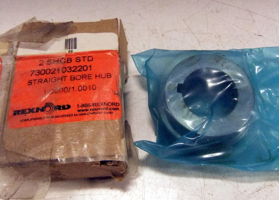 Rexnord 730021032201 Straight Bore Hub 1.000" Bore 3/16" X 3/32" NSKW