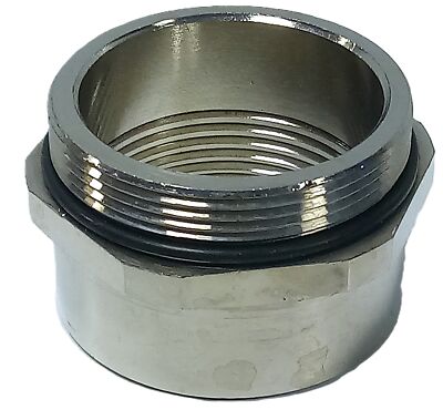 Weidmuller 1712380000 1-1/4 in NPT Nickle Plated Brass Wire Gland
