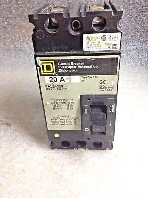 Square D FAL24020 Molded Circuit Breaker