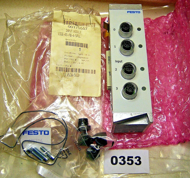 Festo Input Module VIGE-03-FB-4-5POL