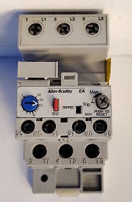 Allen-Bradley 193-EA1DB 1-2.9A Adjustable Overload Protection Relay w/ 193-EPM1