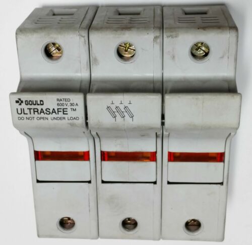 Gould Shawmut US3J3I Triple Fuse Holder