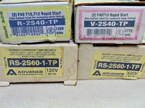 1 MIXED LOT OF 4 ADVANCE BALLASTS