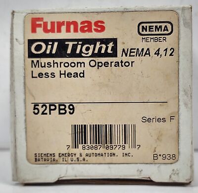 Furnas 52PB9 Push Button Operator Less Head