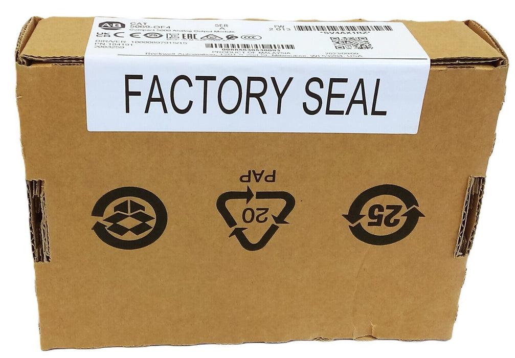 Allen-Bradley 5069-OF4 CompactLogix Ser A FW 2.013 Analog PLC Output Module