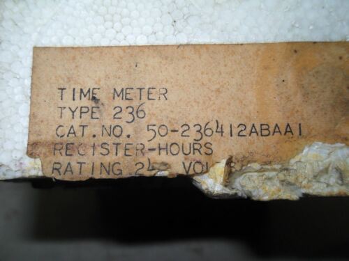 GE 50-236412ABAA1 Time Meter