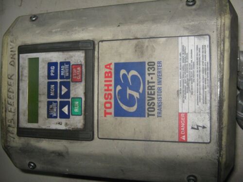 1 TOSHIBA TOSVERT-130 TRANSISTOR INVERTER 3 HP