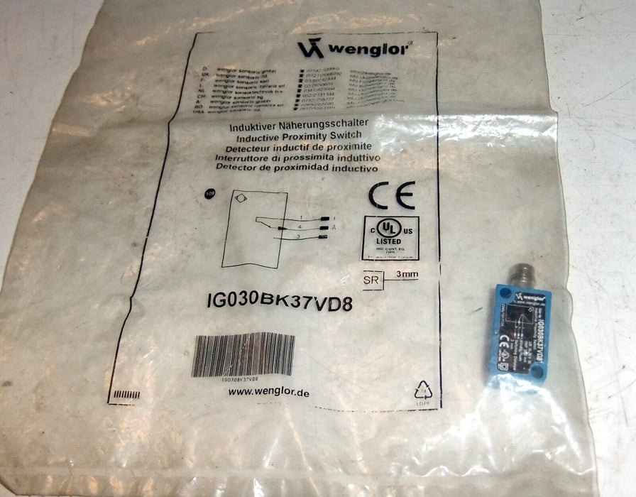 Wenglor IG030BK37VD8 Inductive Proximity Switch