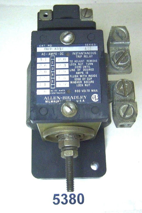 Allen-Bradley Instantaneous Trip Relay 809-A01E 2 AC / DC