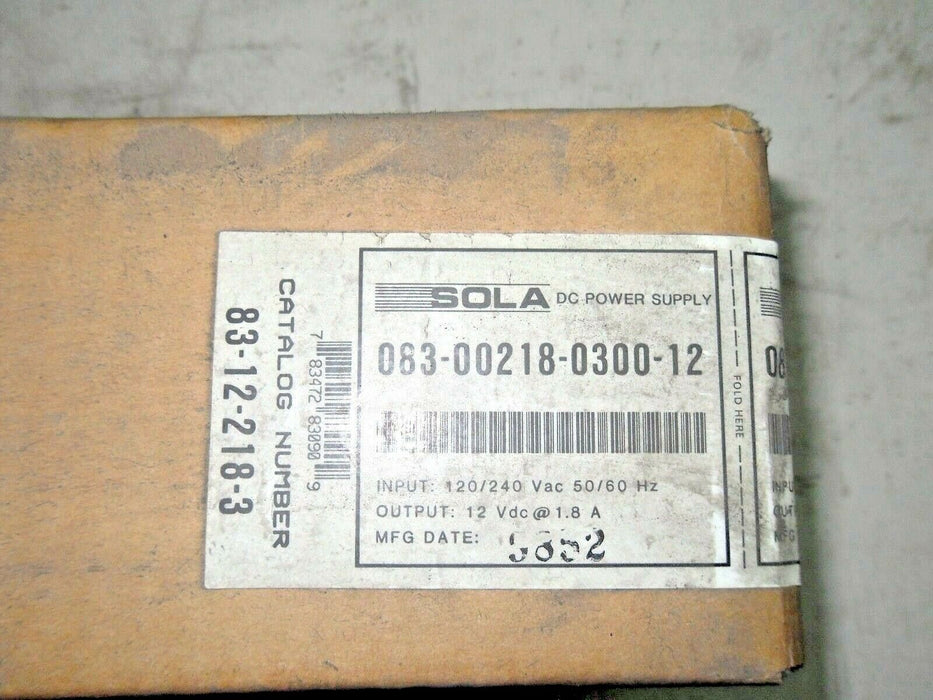 Sola 83-12-218-3 83122183 Power Supply