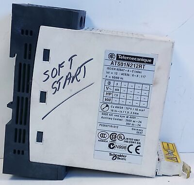 Telemecanique ATS01N212RT 460 V 12 A 7.5 HP 3-Phase Soft Motor Starter