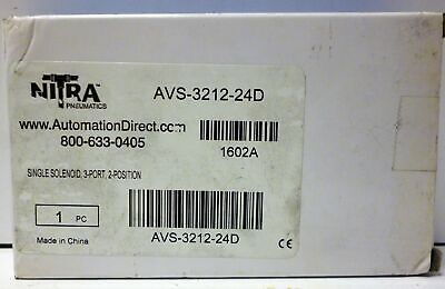 Automation Direct AVS-3212-24D Solenoid Valve with No Coil