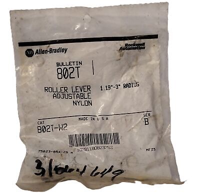 Allen-Bradley 802T-W2 1.19"-3" Adjustable Limit Switch Lever Arm w/ Nylon Roller