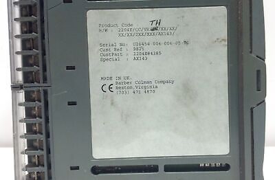 Barber-Colman 2204E/CC/VH/TH/XX/XX/XX/XX/2XX/XXX/AX143 Temperature Controller