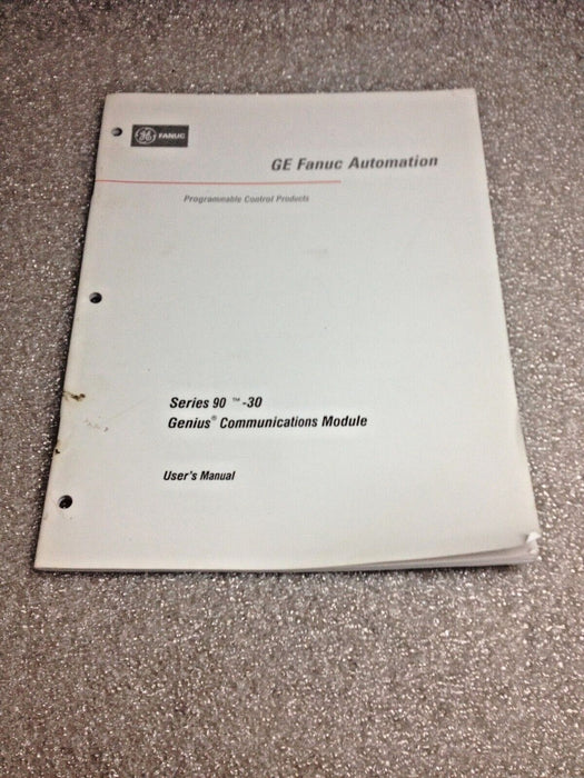 GE Fanuc GFK-0412B Series 90-30 Genius Communications Module Users Manual