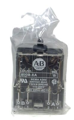 Allen-Bradley 800M-XA Ser B Contact Block 1NO/1NC
