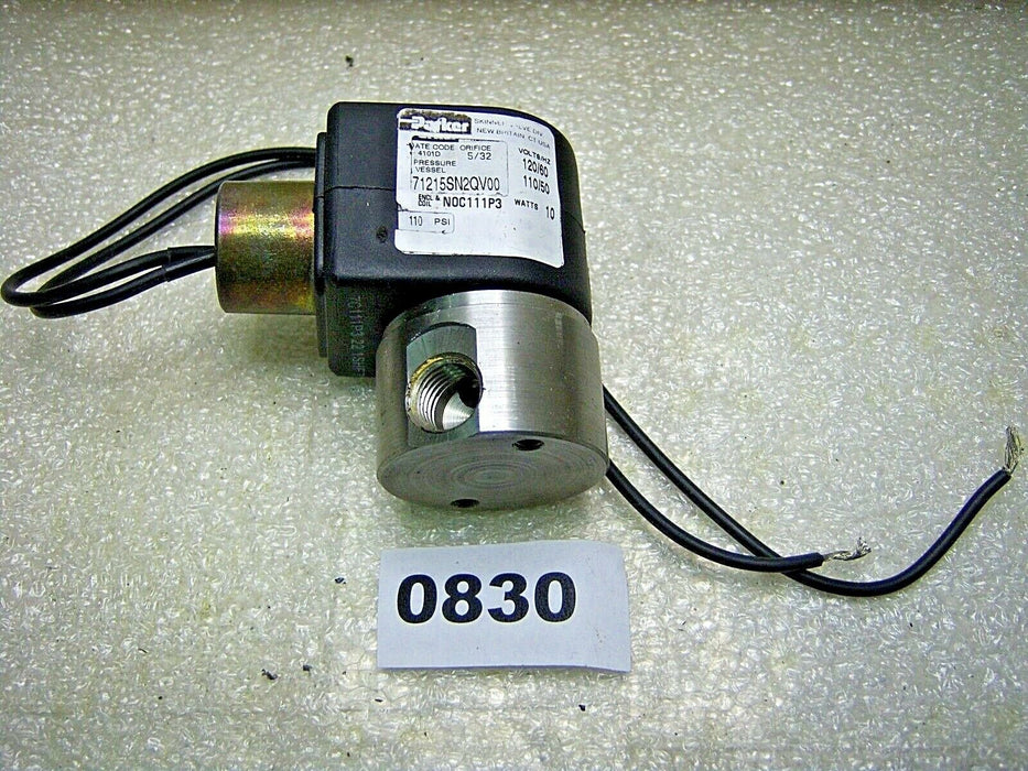 Parker 71215SN2QV00 Solenoid Valve 110/120V