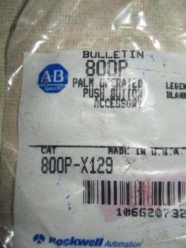 1 LOT OF 9 Allen-Bradley 800P-X129 RED LEGEND PLATES