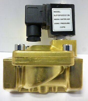 Unbranded SLP1DF02E3C13N 220-240V Brass Solenoid Valve for Air or Water