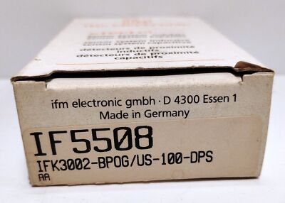 IFM Efector IFK3002-BPOG/US-100-DPS IF5508 10-30 V DC Inductive Proximity Sensor