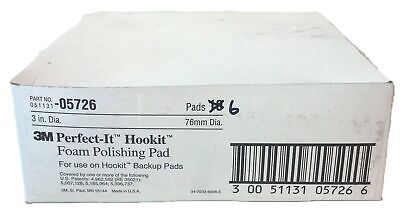 3M 051131-05726 05726 3" Perfect-It Hookit Foam Polishing Pad - Qty 6