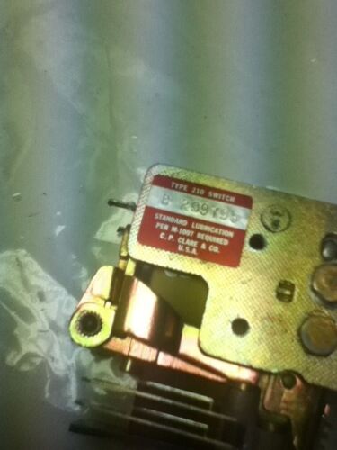 CP CLARE B-299795 TYPE 210 SWITCH
